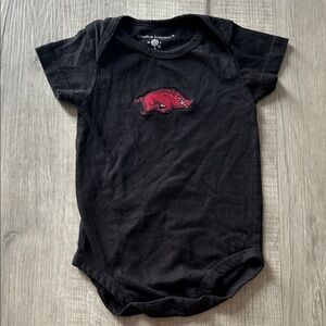 Arkansas Razorbacks Baby Onesie, Sz 3-6 Mos
